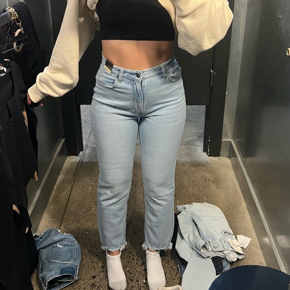 abercrombie ultra high rise 90s ankle straight